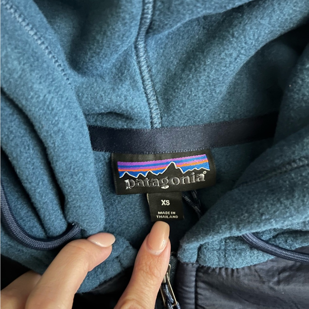 Patagonia Women's‎ Microdini Hoody Tide Blue sz XS NWOT - Picture 4 of 6